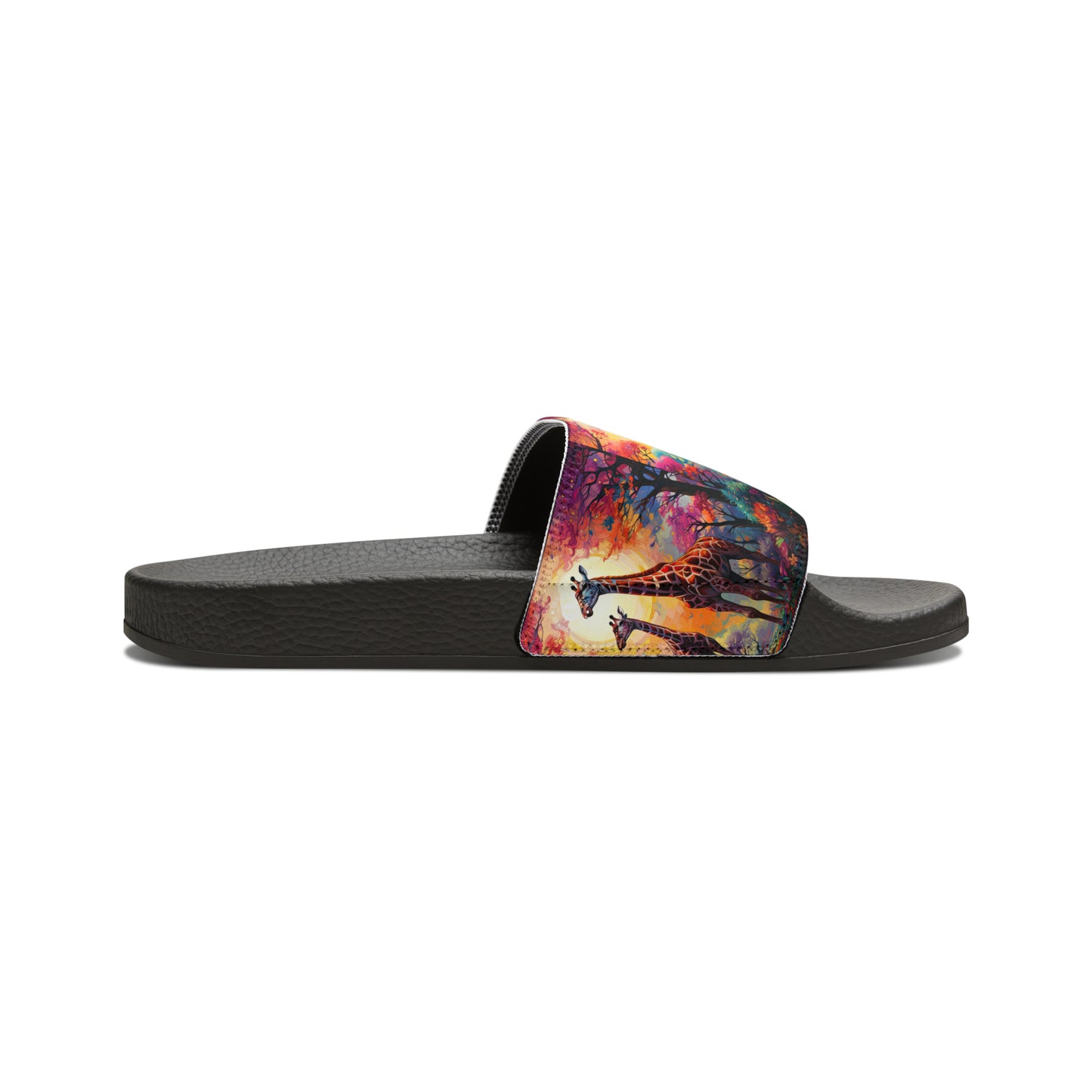 Giraffe Sunrise - Men's Slides