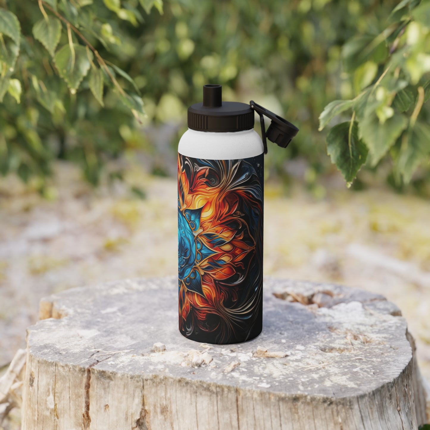 Fire and Ice - Water Bottle