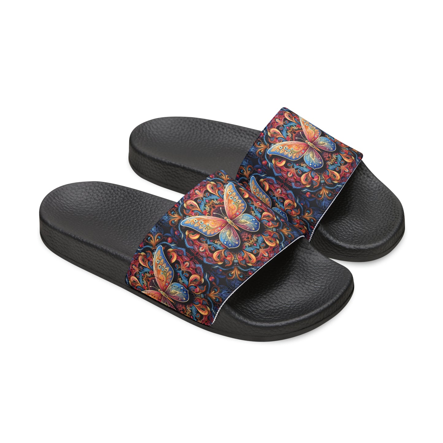 Butterfly Mandala - Men's Slides