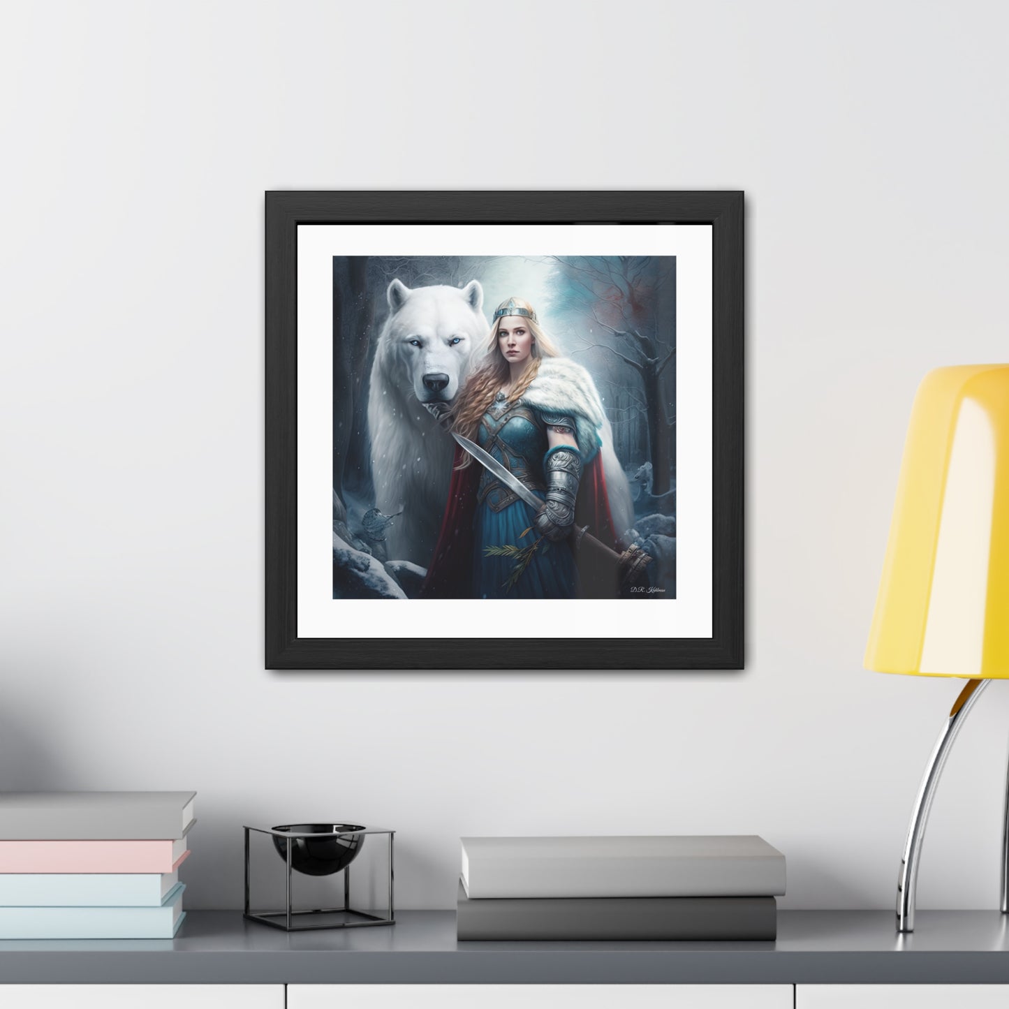 Polar Bear Baroness - Framed Fine Art Print