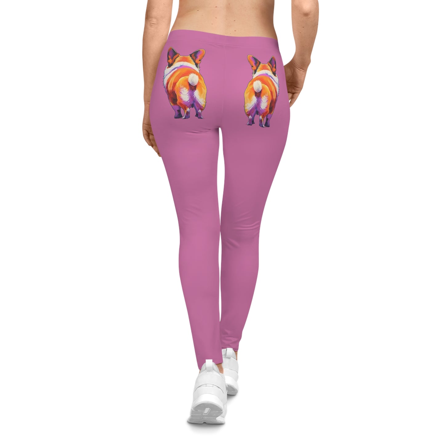 Corgi Butt in Pink - Artistic Leggings