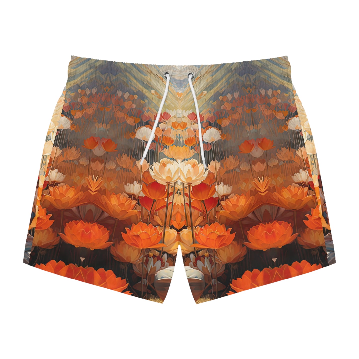 Enlotusment - Artsy Swim Trunks