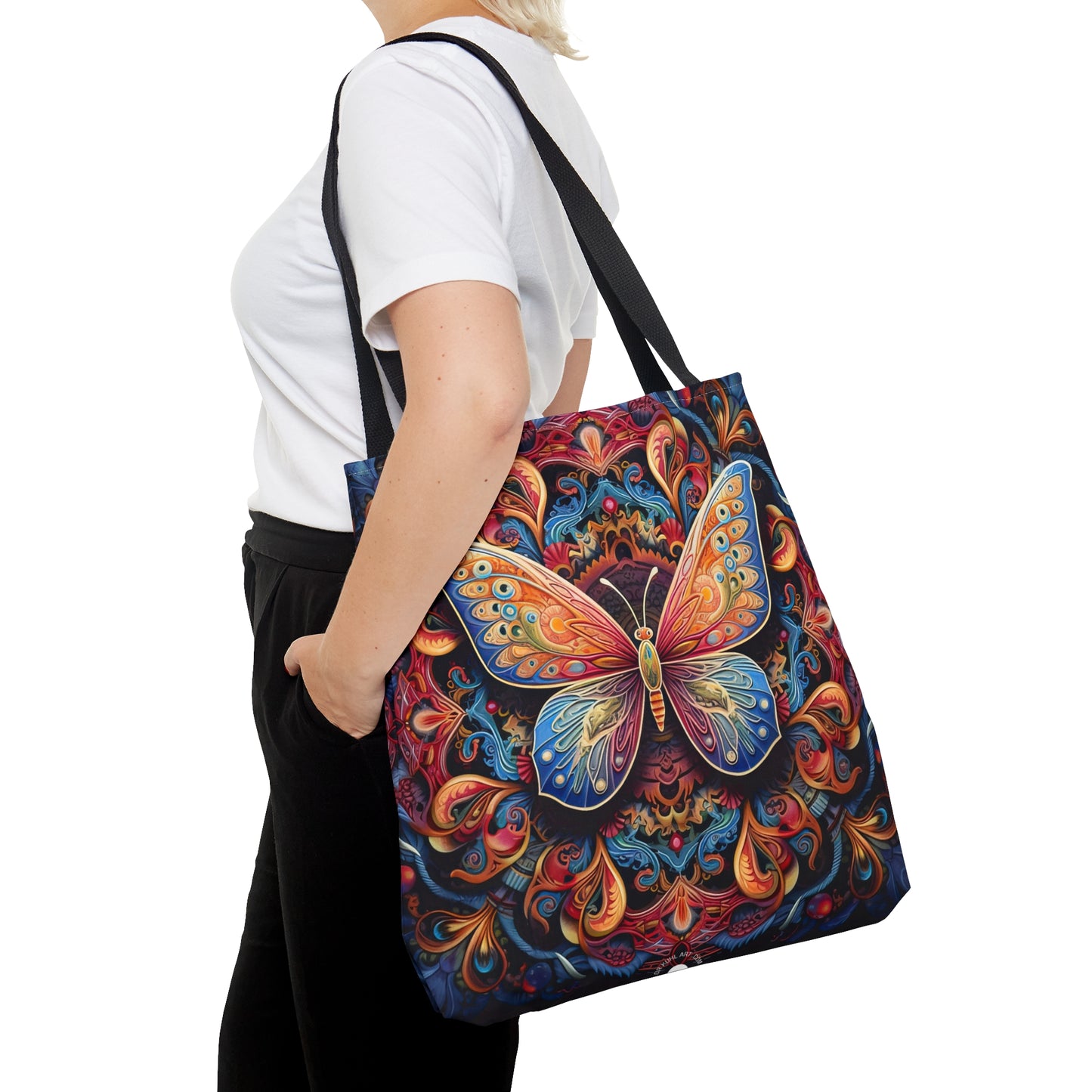 Butterfly Mandala - Artistic Tote Bag