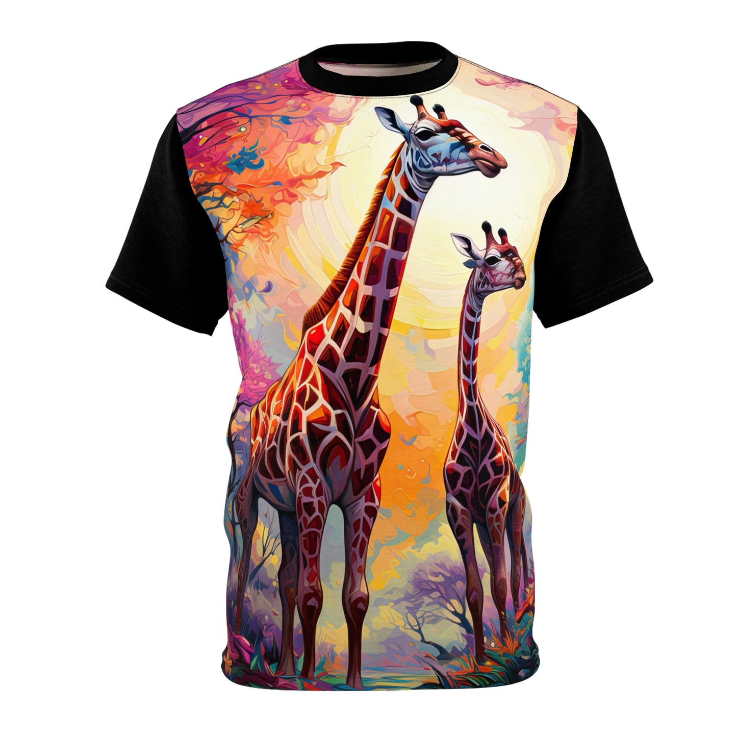 Giraffe Sunrise - Fashion Tee