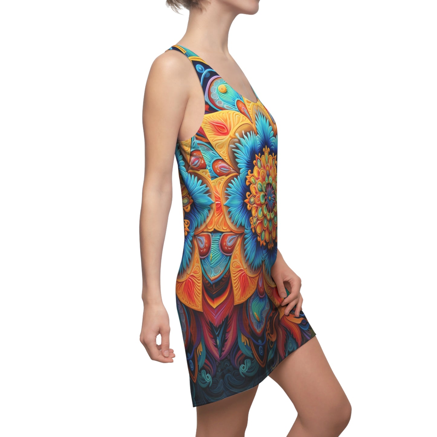 Floral Mandala - Artistic Racerback Dress