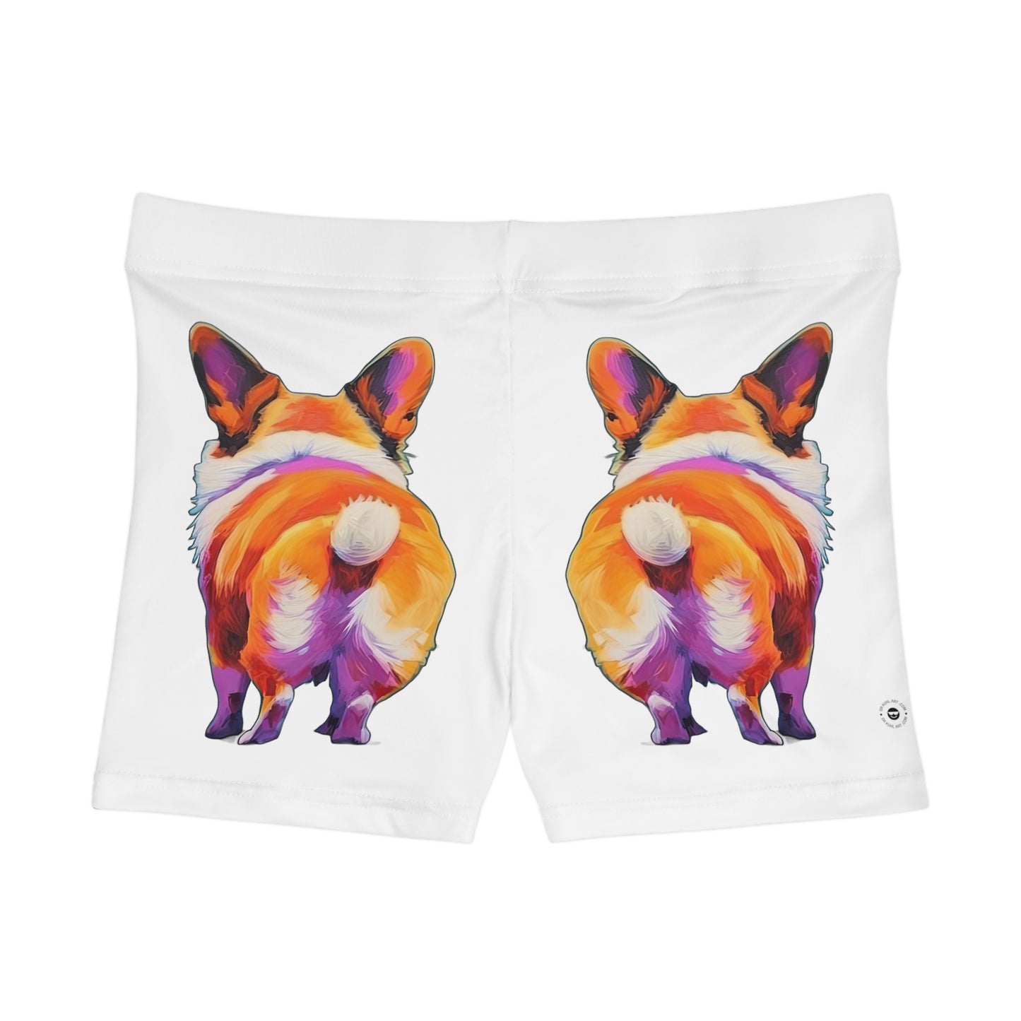 Corgi Butt in White - Artistic Shorts