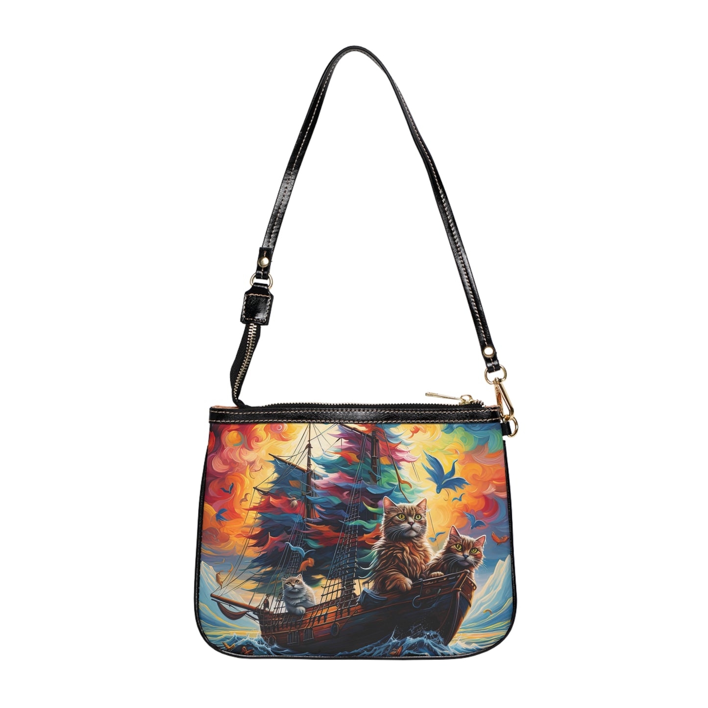 Sea Cats - Small Purse