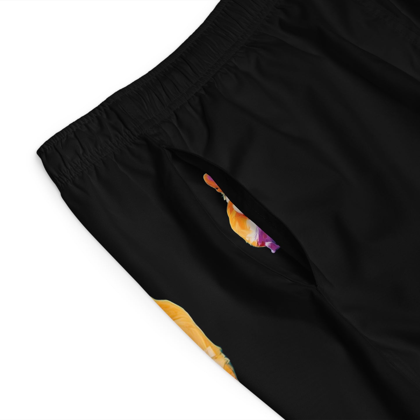 Corgi Butt in Black - Artistic Board Shorts