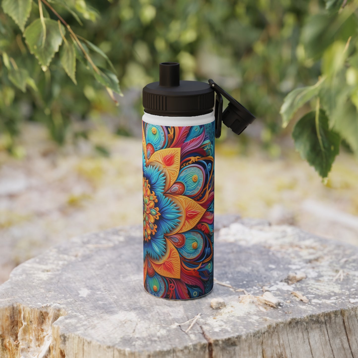 Floral Mandala - Water Bottle