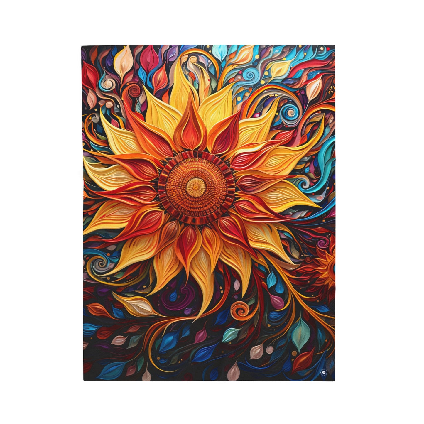 Blustery Blossom - Artsy Throw Blanket