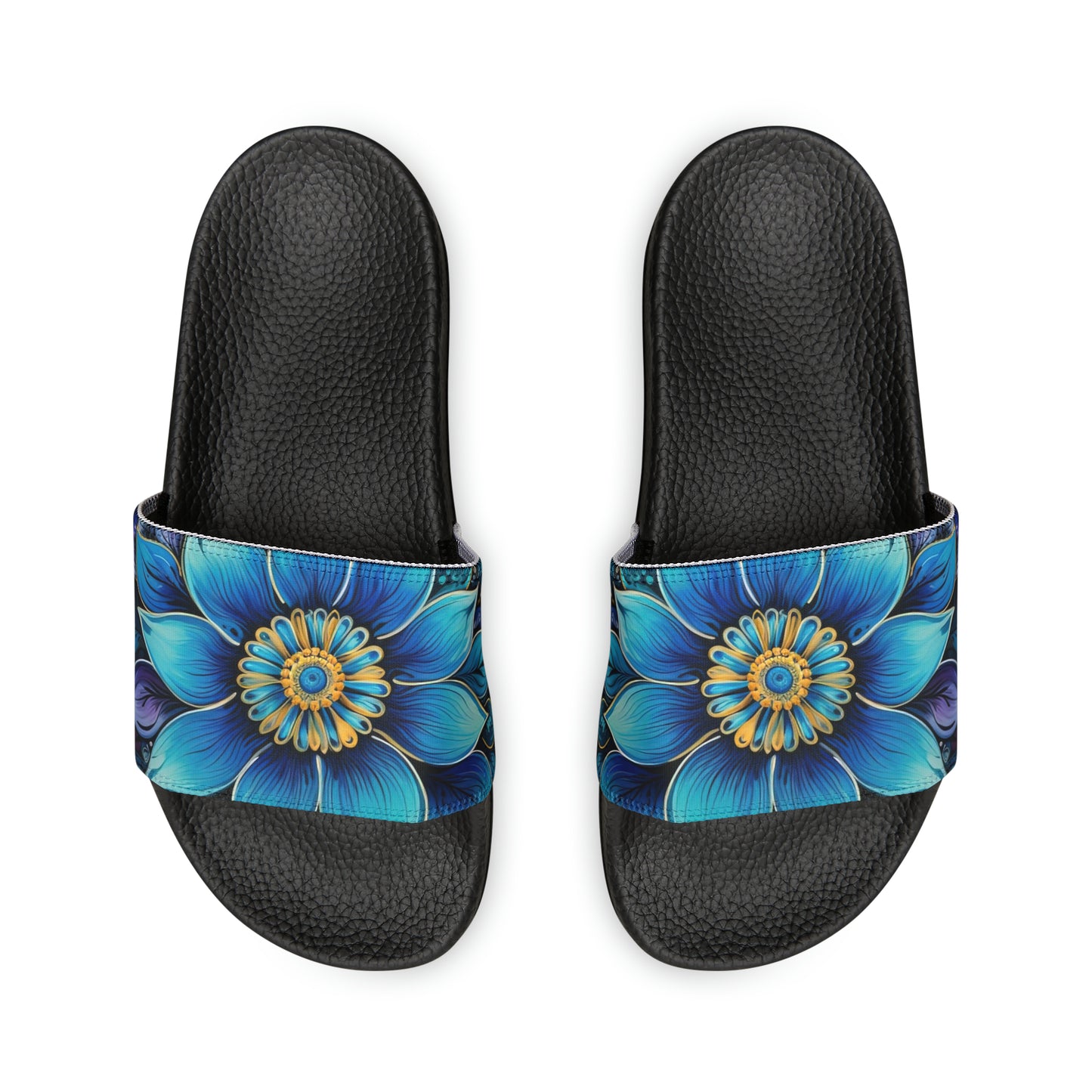 Blue Floral Mandala - Artsy Slides