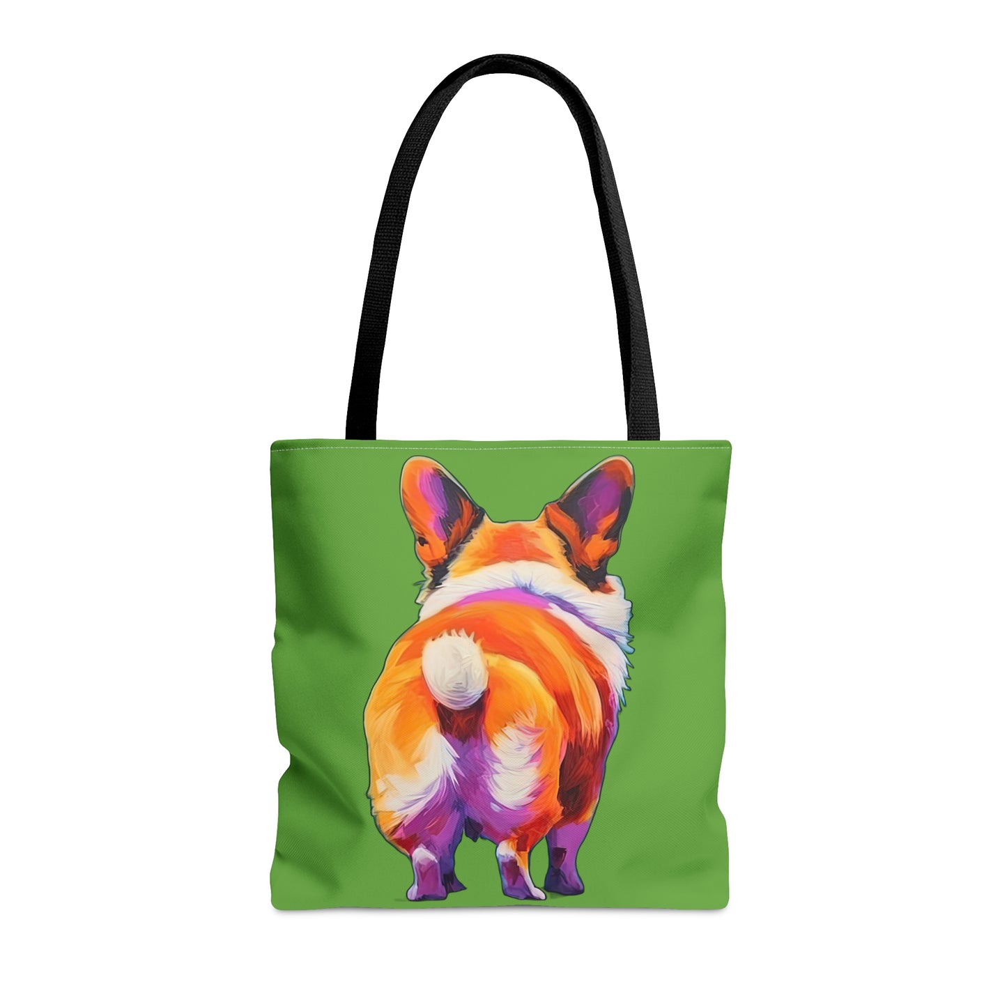 Corgi Butt in Green - Artistic Tote Bag