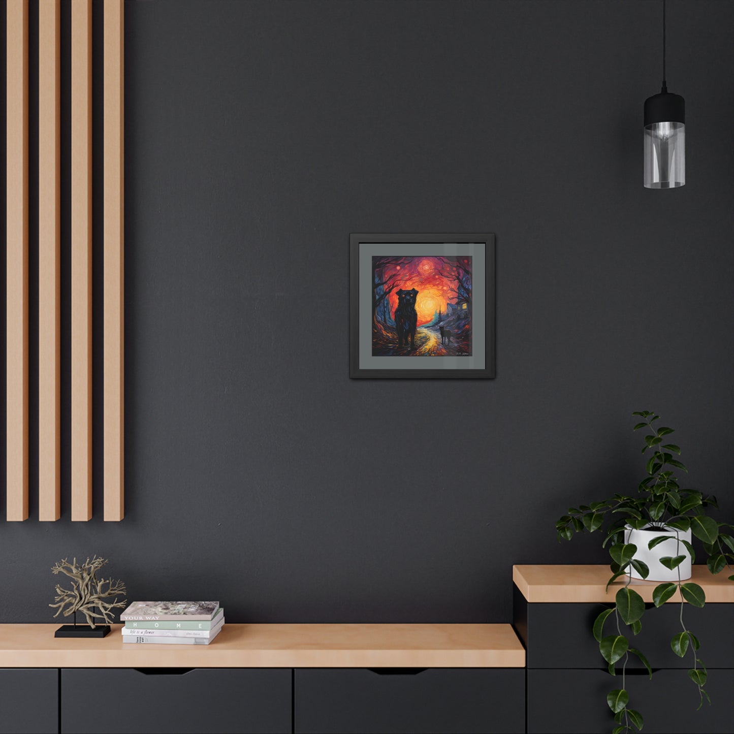 Scary Night - Framed Fine Art Print