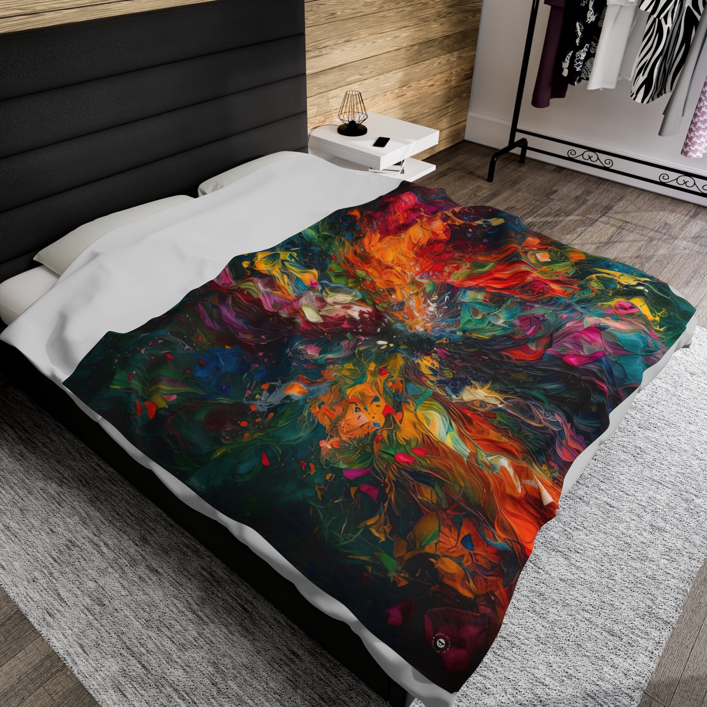 Colorized Dark Energy - Artsy Throw Blanket