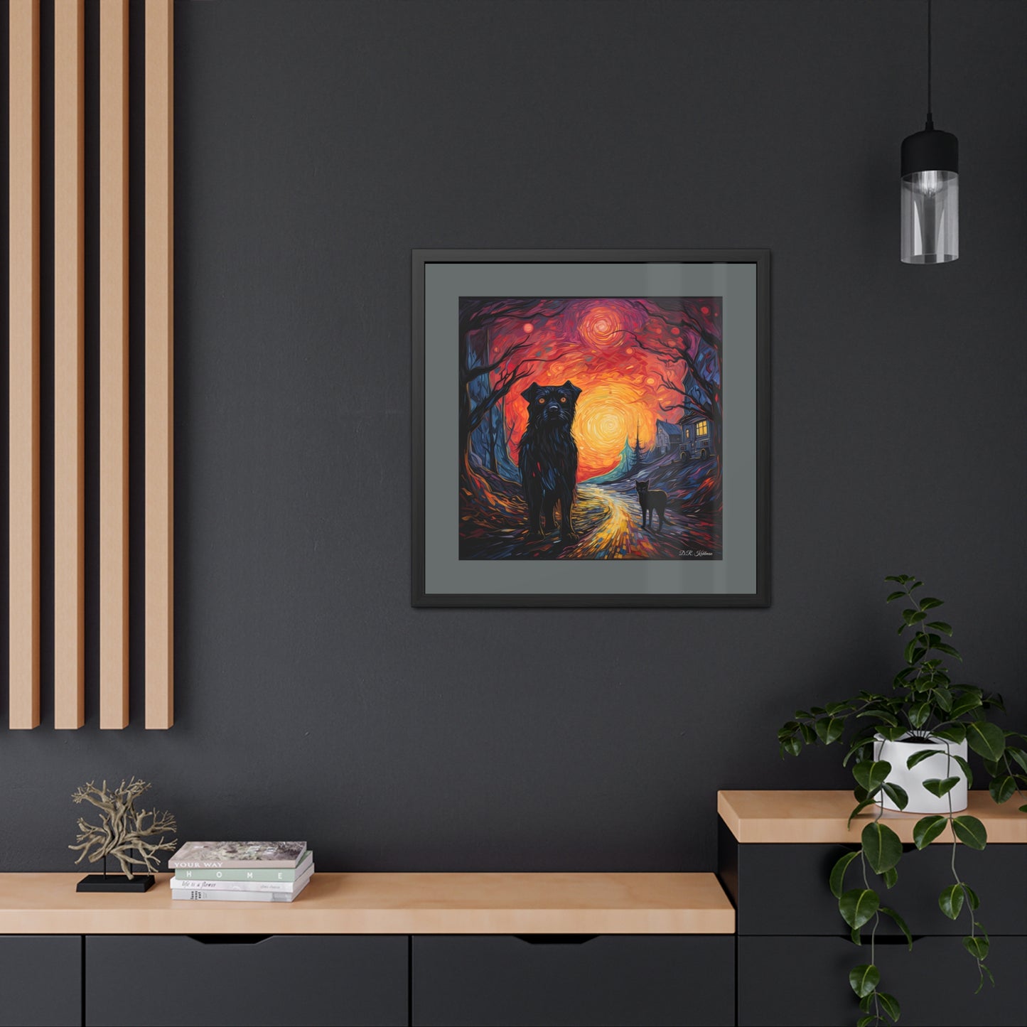 Scary Night - Framed Fine Art Print