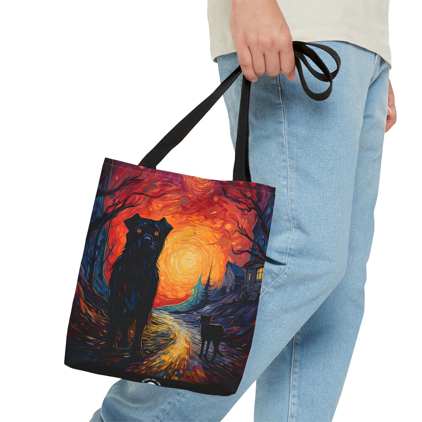 Scary Night - Artistic Tote Bag