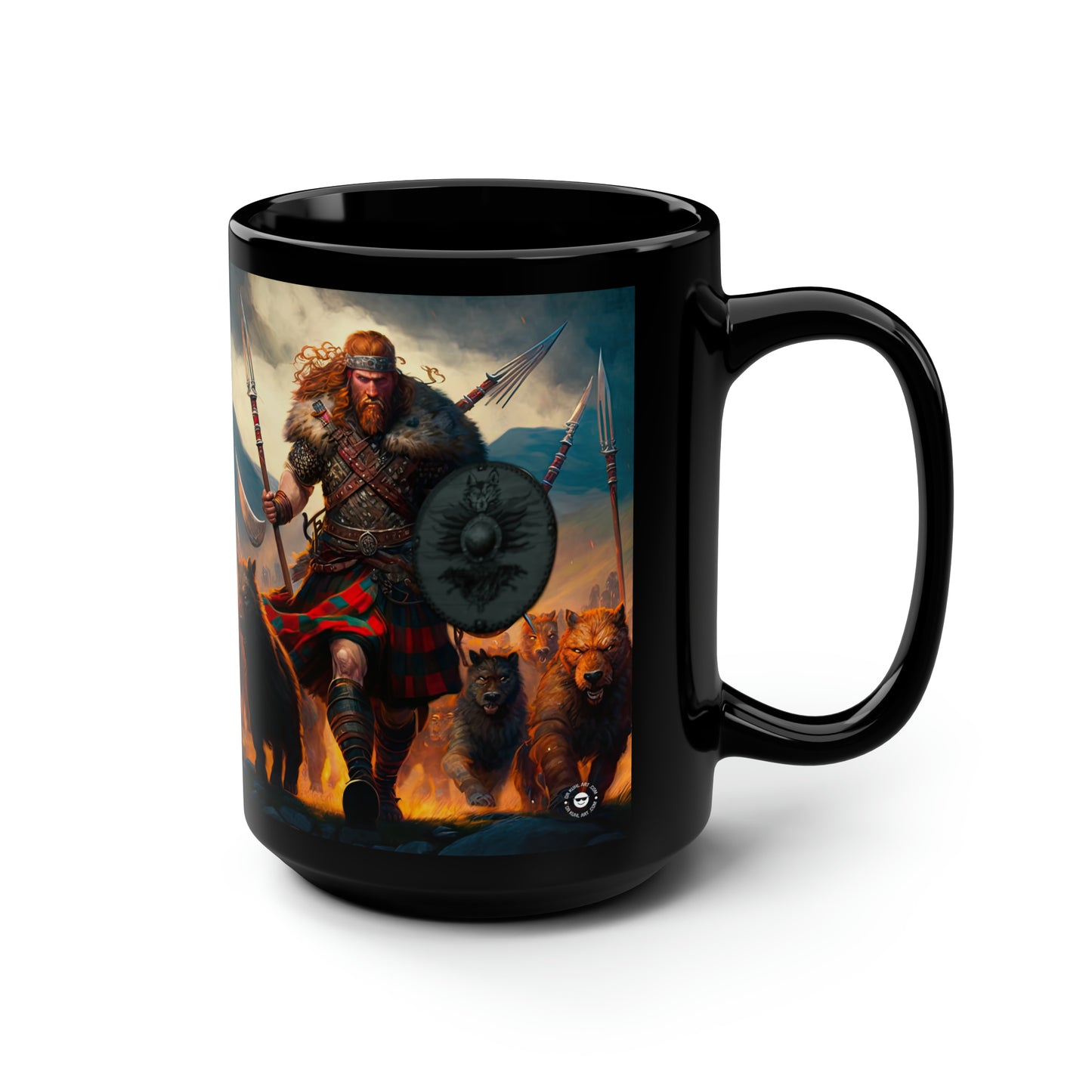 Scottish Battle Dog Pack - Mug Art