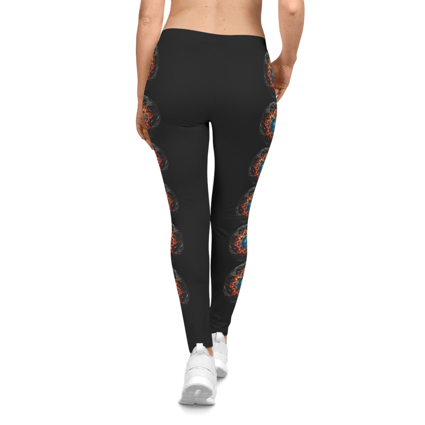 Fire and Ice - Artistic Leggings