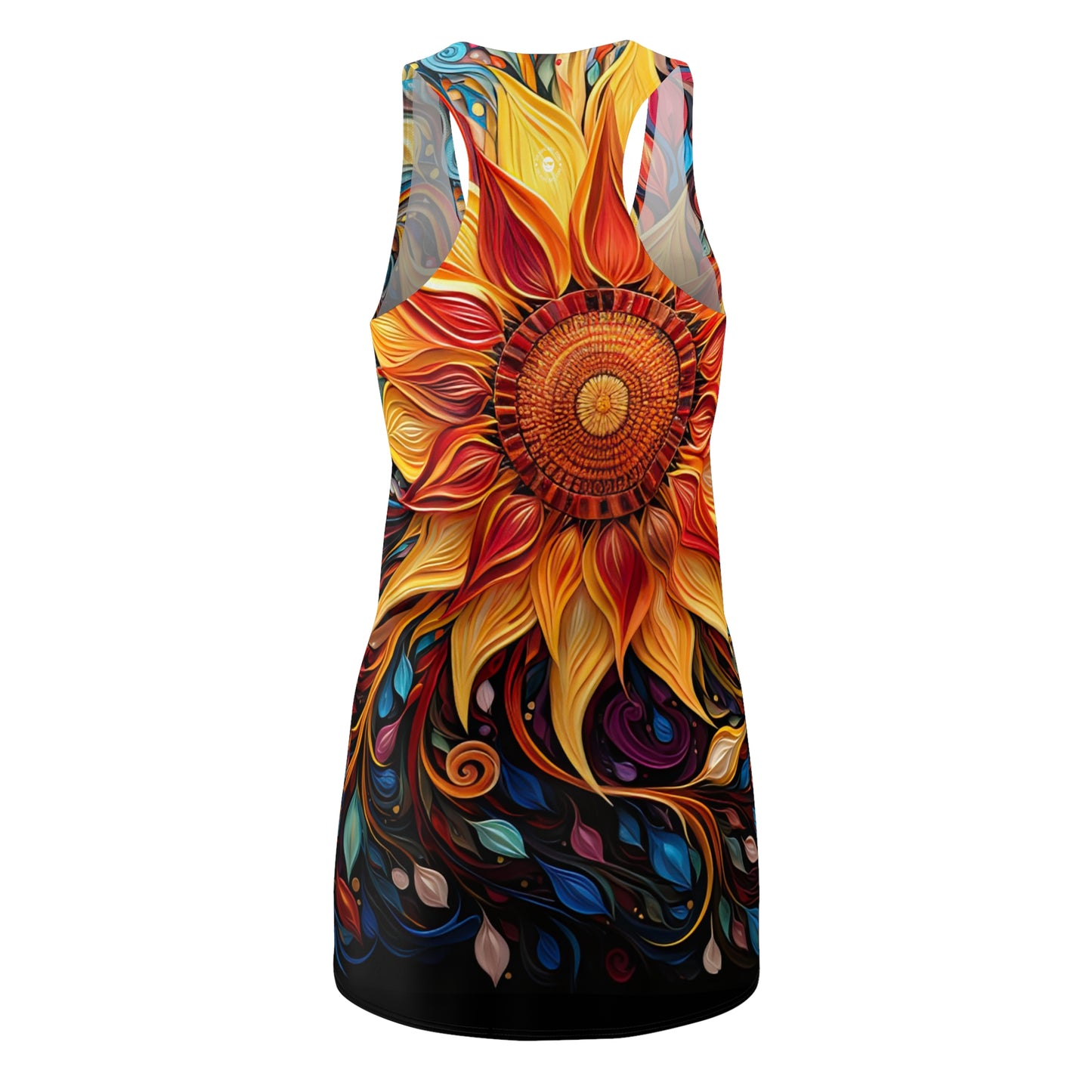 Blustery Blossom - Artistic Racerback Dress