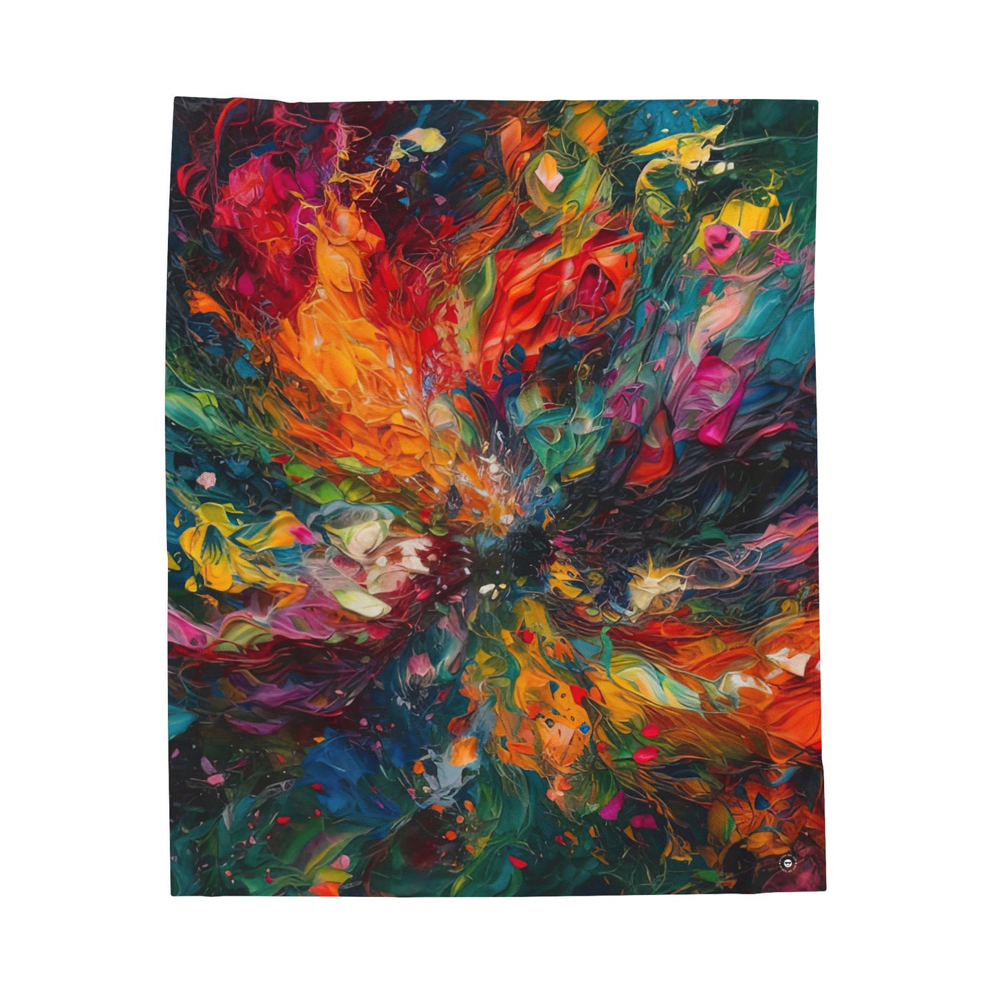 Colorized Dark Energy - Artsy Throw Blanket