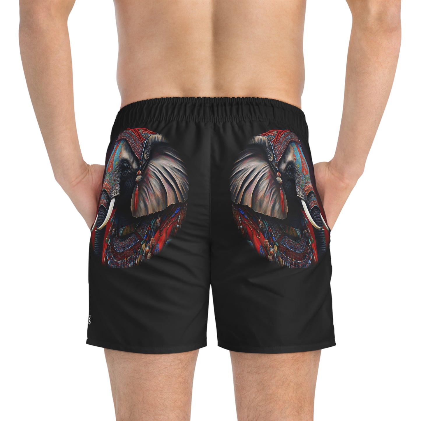 Elephant King - Artsy Swim Trunks