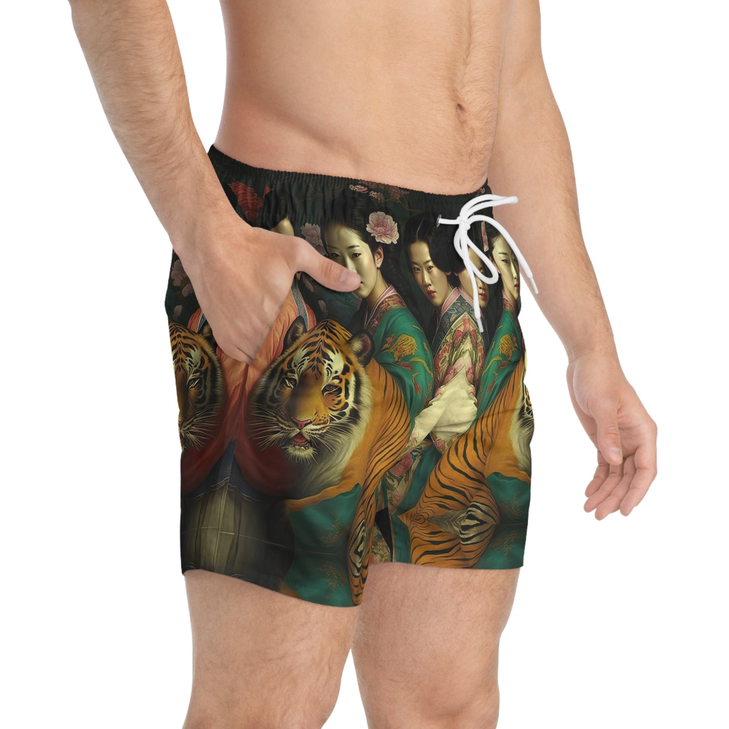 Tiger Girls - Artsy Swim Trunks