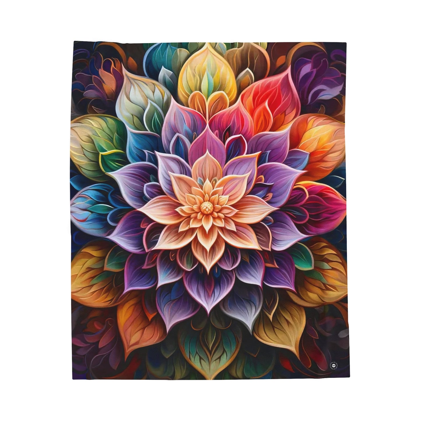 Lotus Mandala - Artsy Throw Blanket