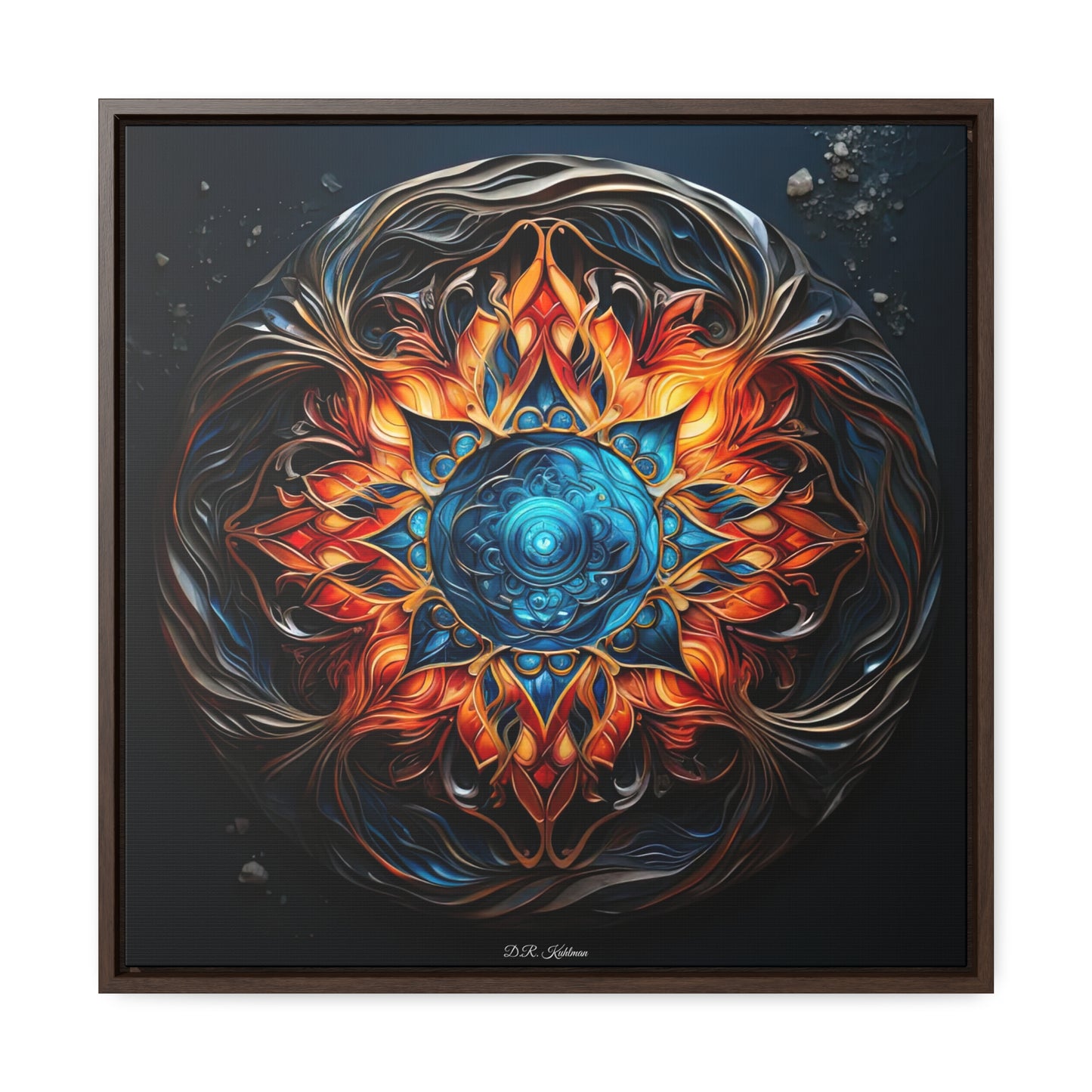 Fire and Ice on Canvas