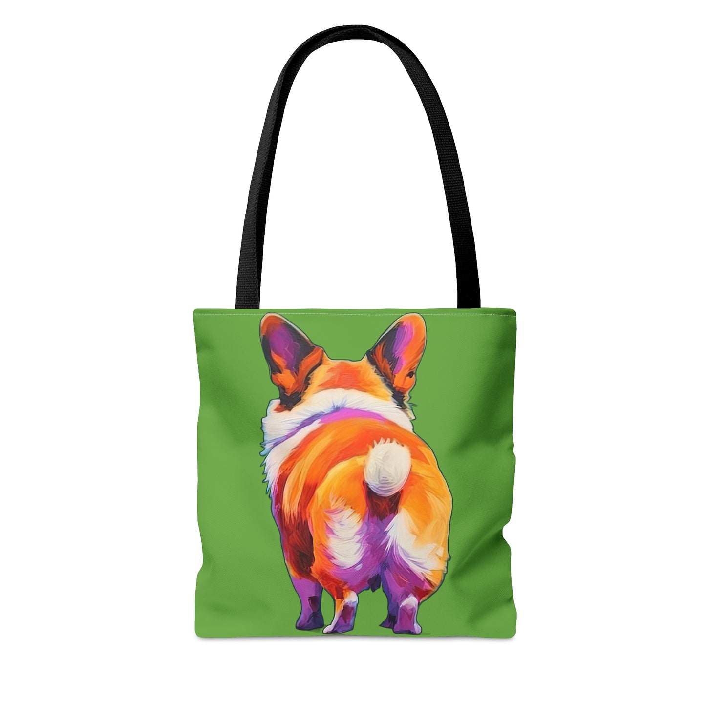 Corgi Butt in Green - Artistic Tote Bag