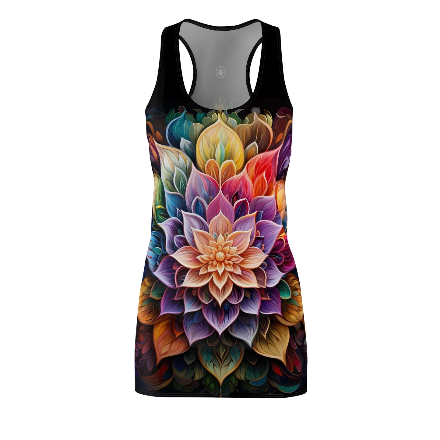 Lotus Mandala - Artistic Racerback Dress