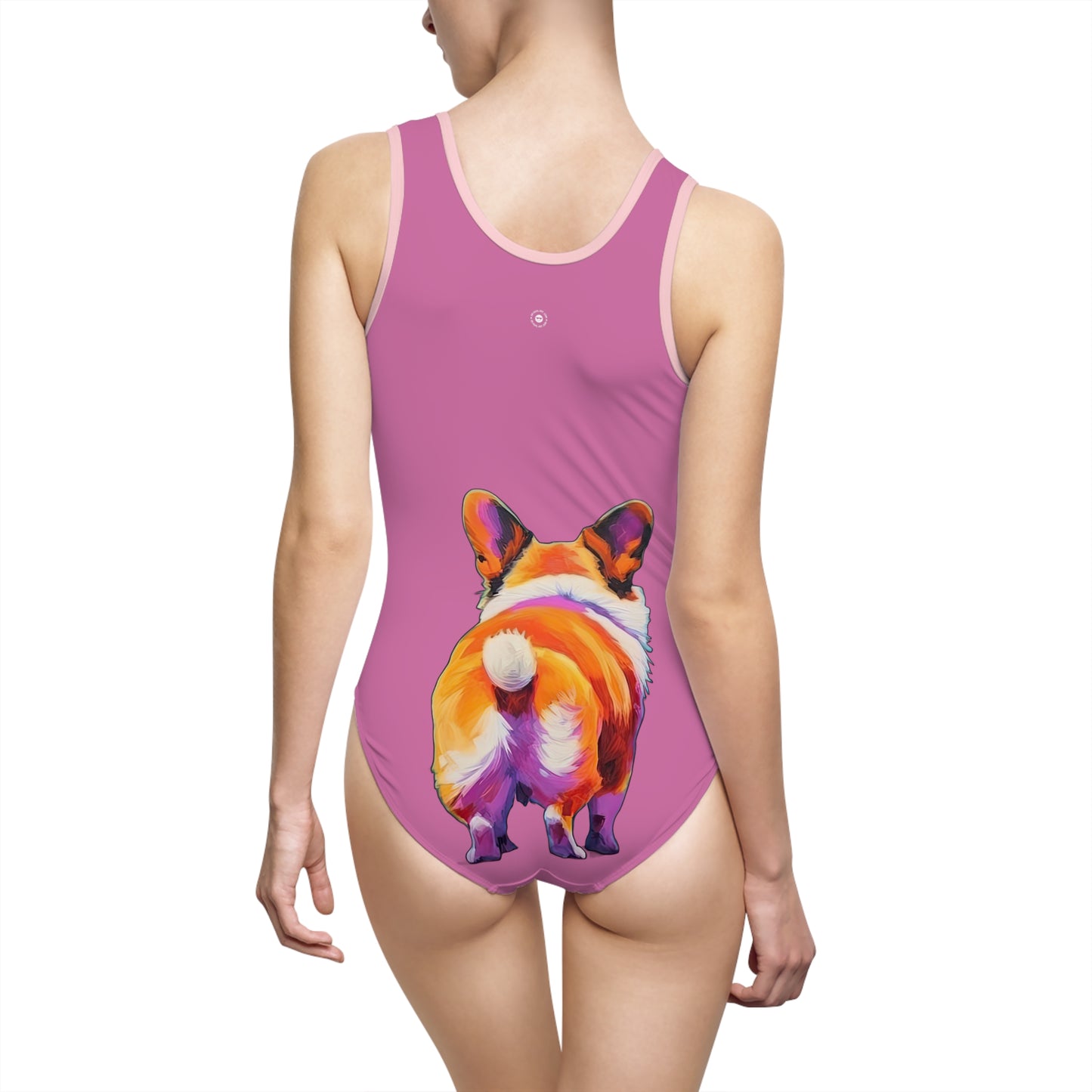 Corgi Butt in Pink - Classic One-Piece