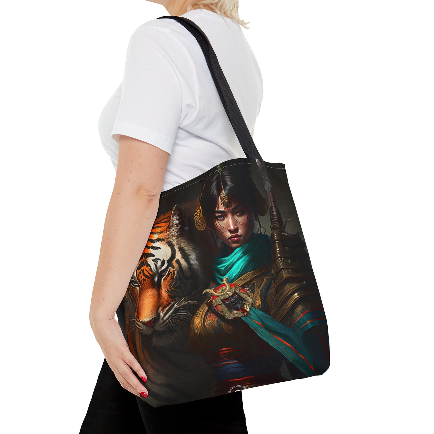 Bengal Tiger Goddess - Artistic Tote Bag