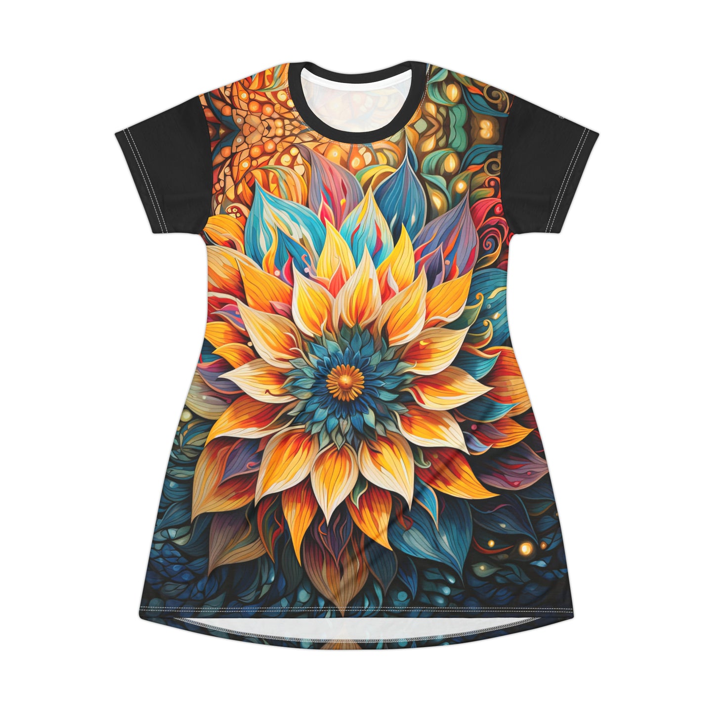 Pulsation - Artsy T-Shirt Dress