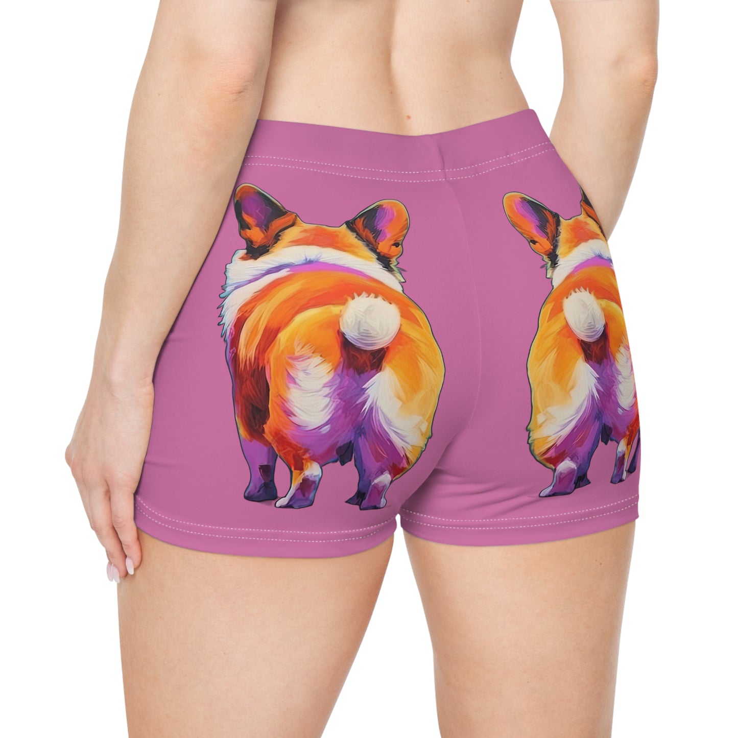 Corgi Butt in Pink - Artistic Shorts