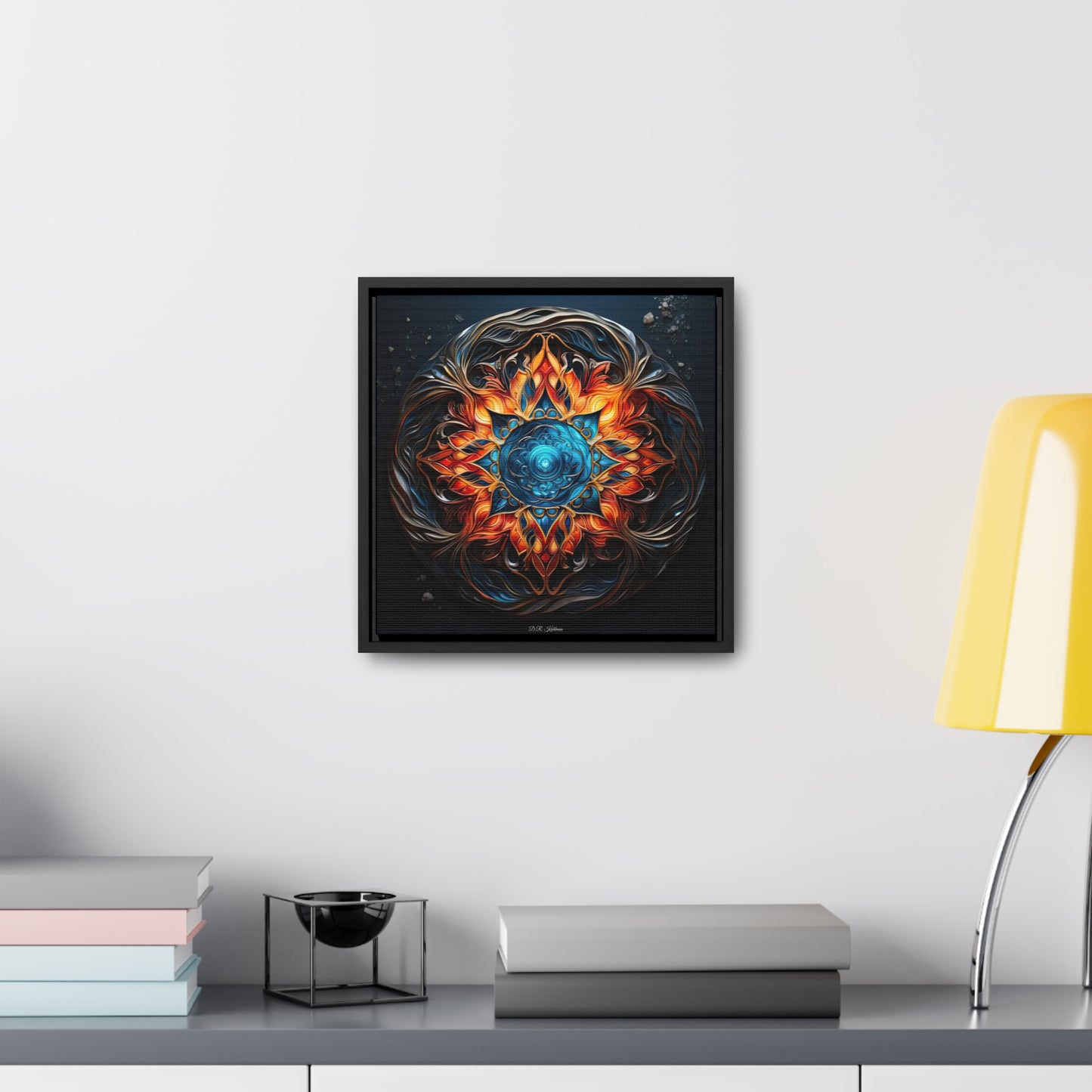 Fire and Ice on Canvas