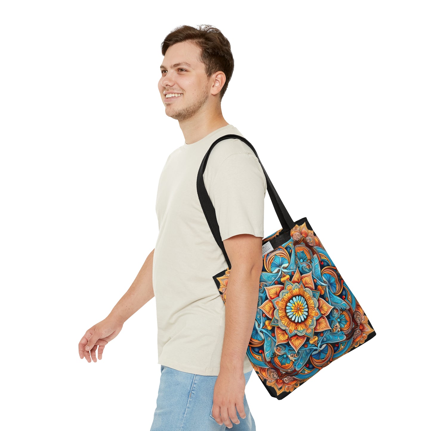 Winged Mandala - Artistic Tote Bag