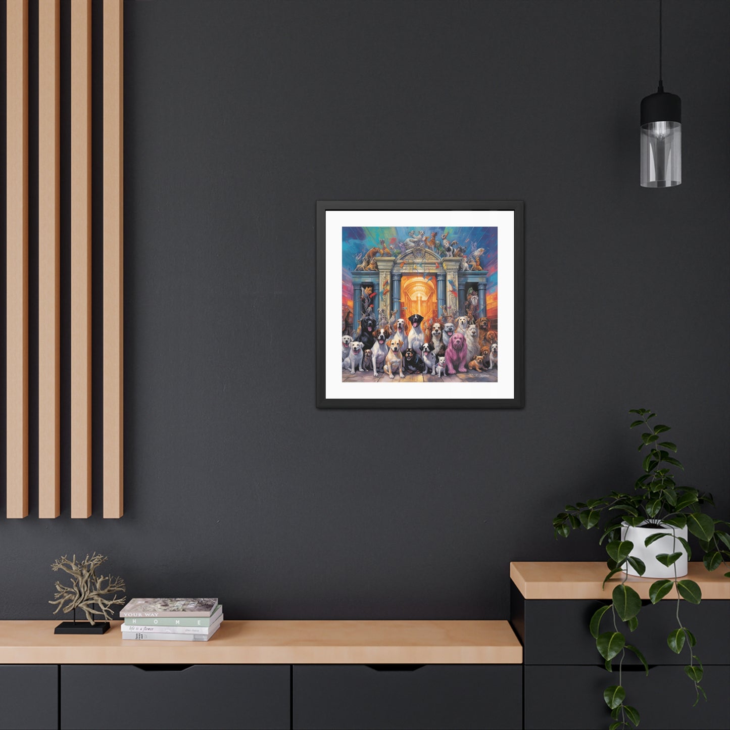 Welcome to the Pearly Gates - Framed Fine Art Print