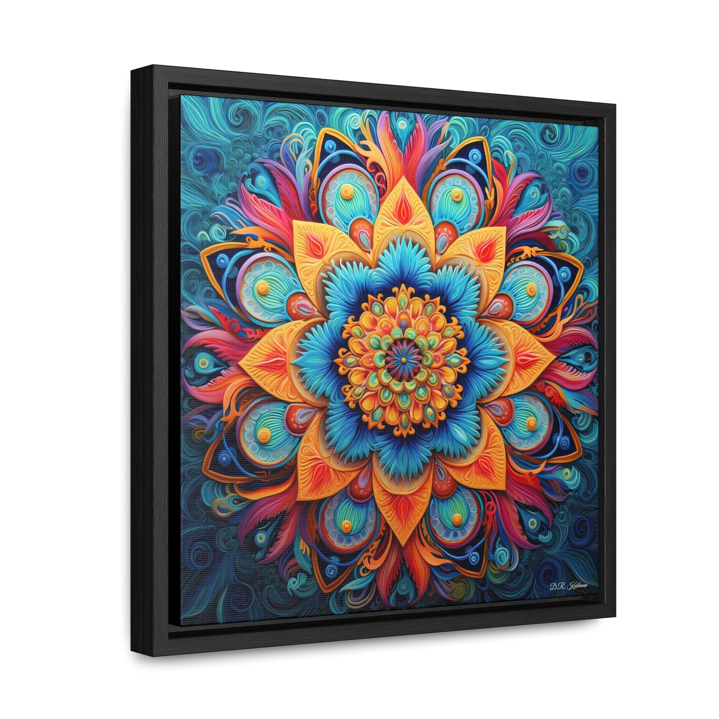 Floral Mandala on Canvas