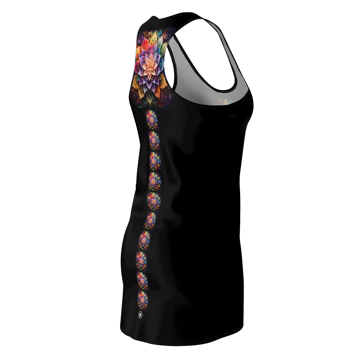 Lotus Mandala Trail - Artistic Racerback Dress