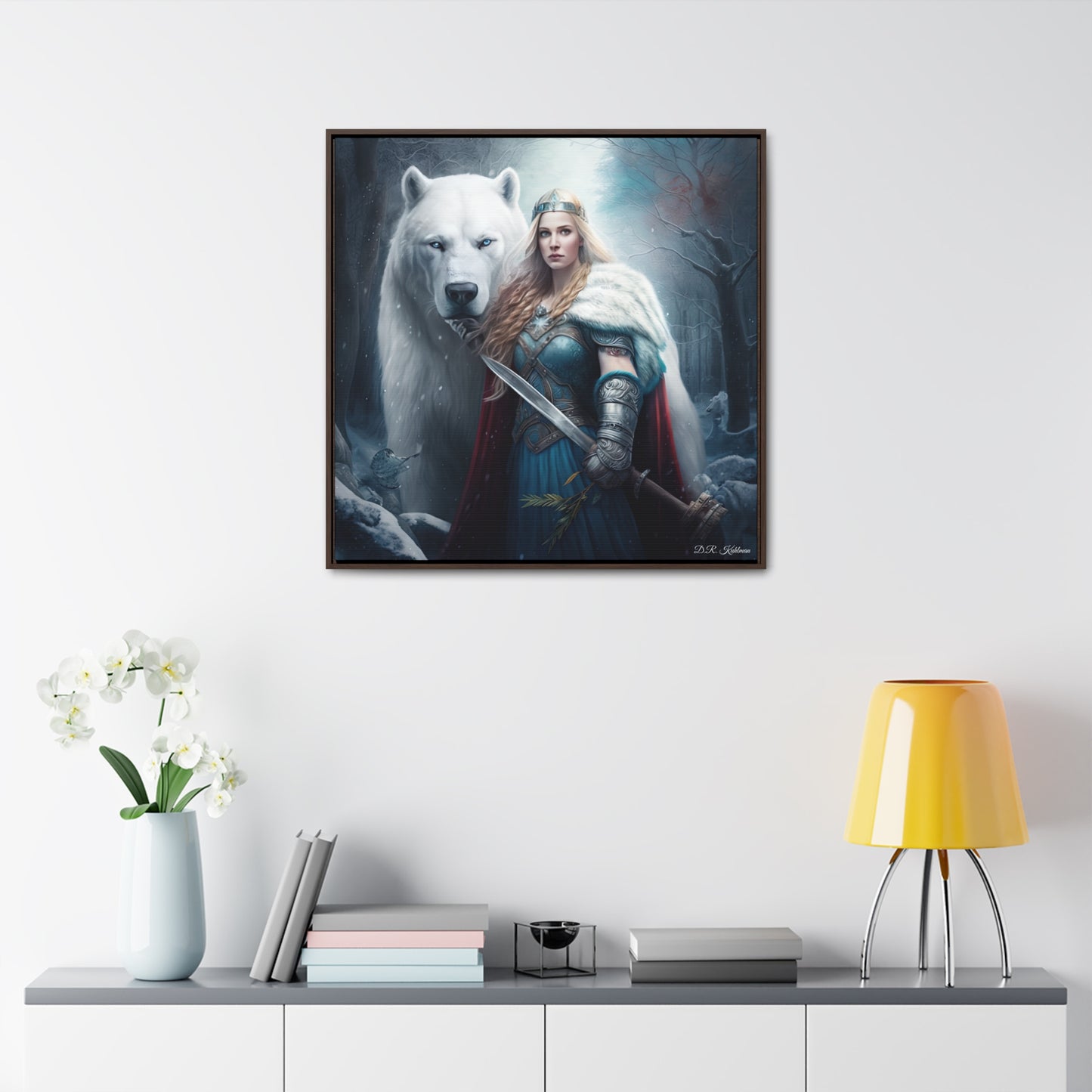 Polar Bear Baroness on Canvas