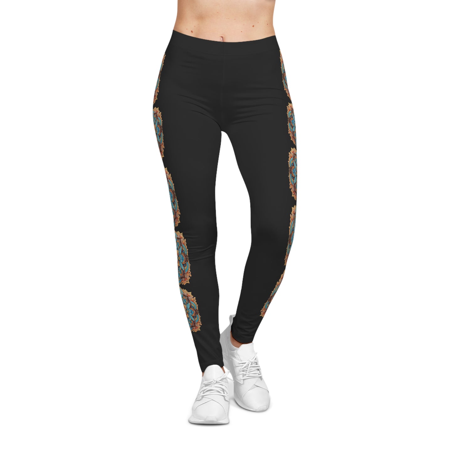 Winged Mandala Trail - Artistic Leggings