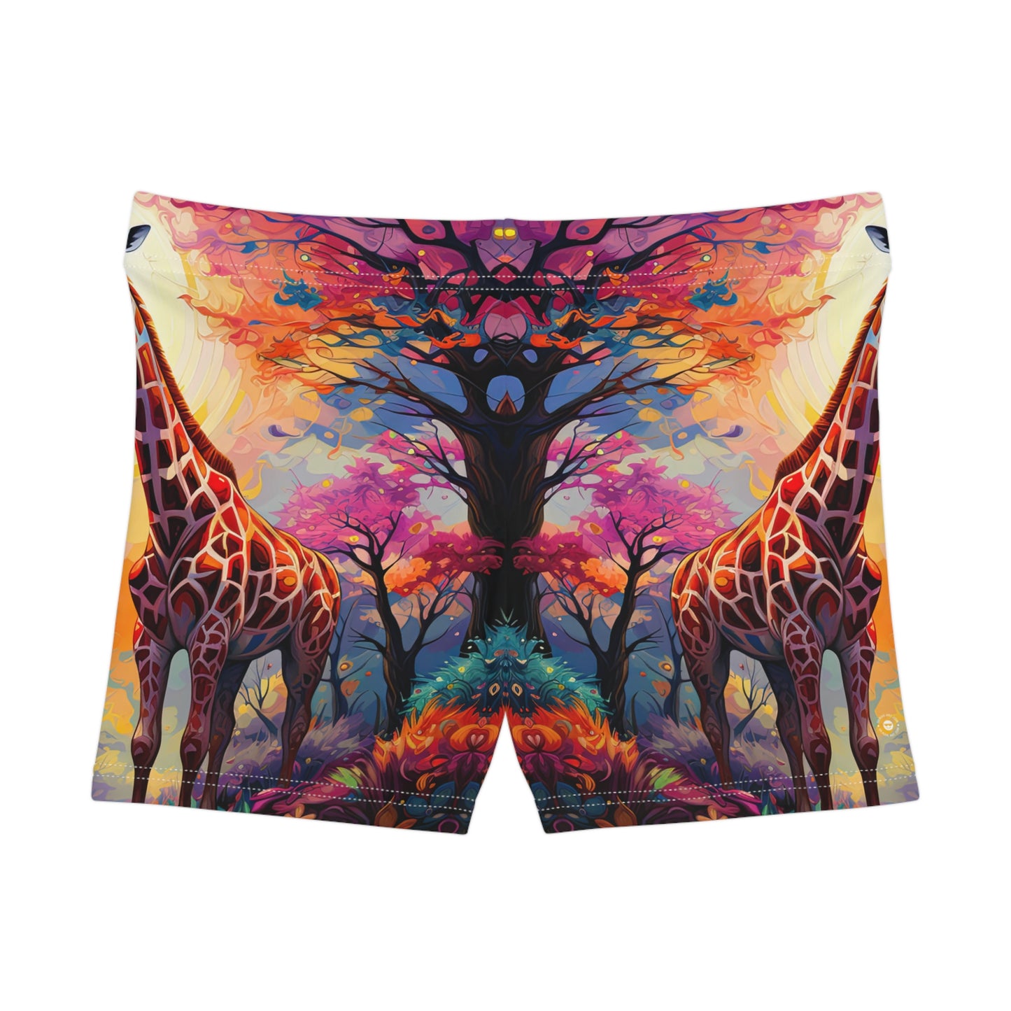 Giraffe Sunrise - Artistic Shorts