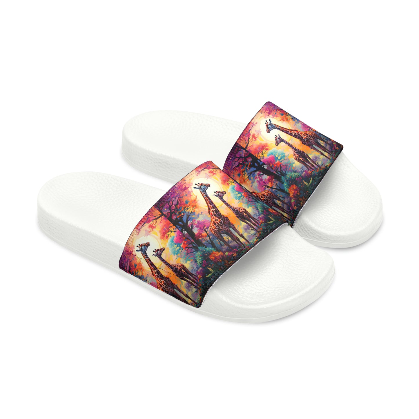 Giraffe Sunrise - Men's Slides