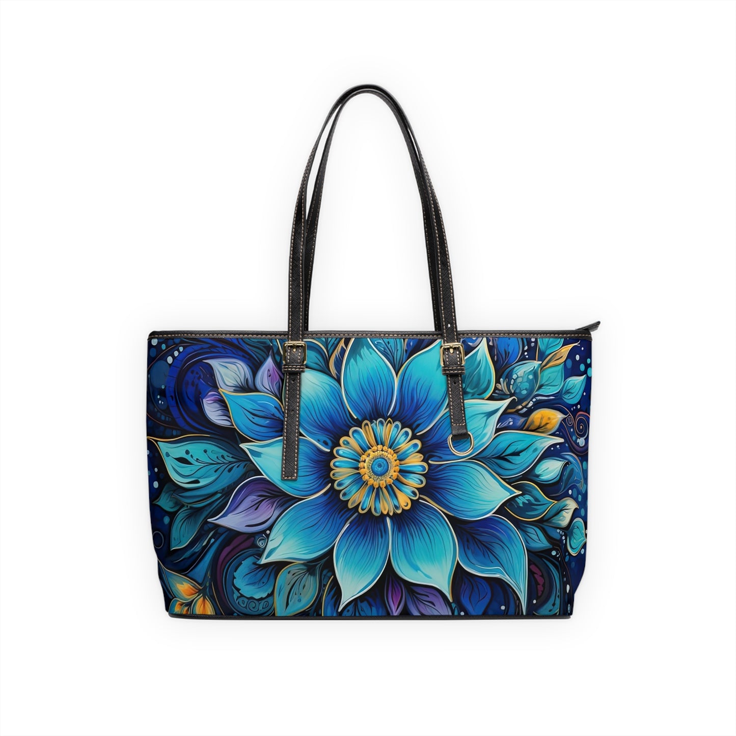 Blue Floral Mandala - Big Bag