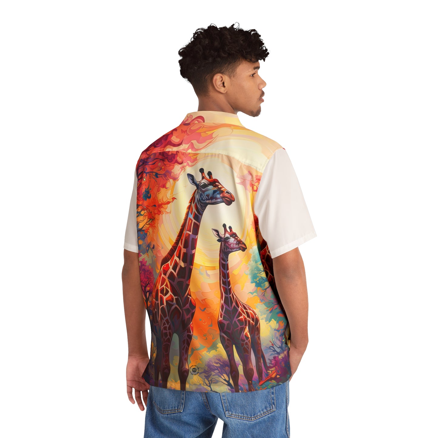 Giraffe Sunrise Right - California Chill Shirt