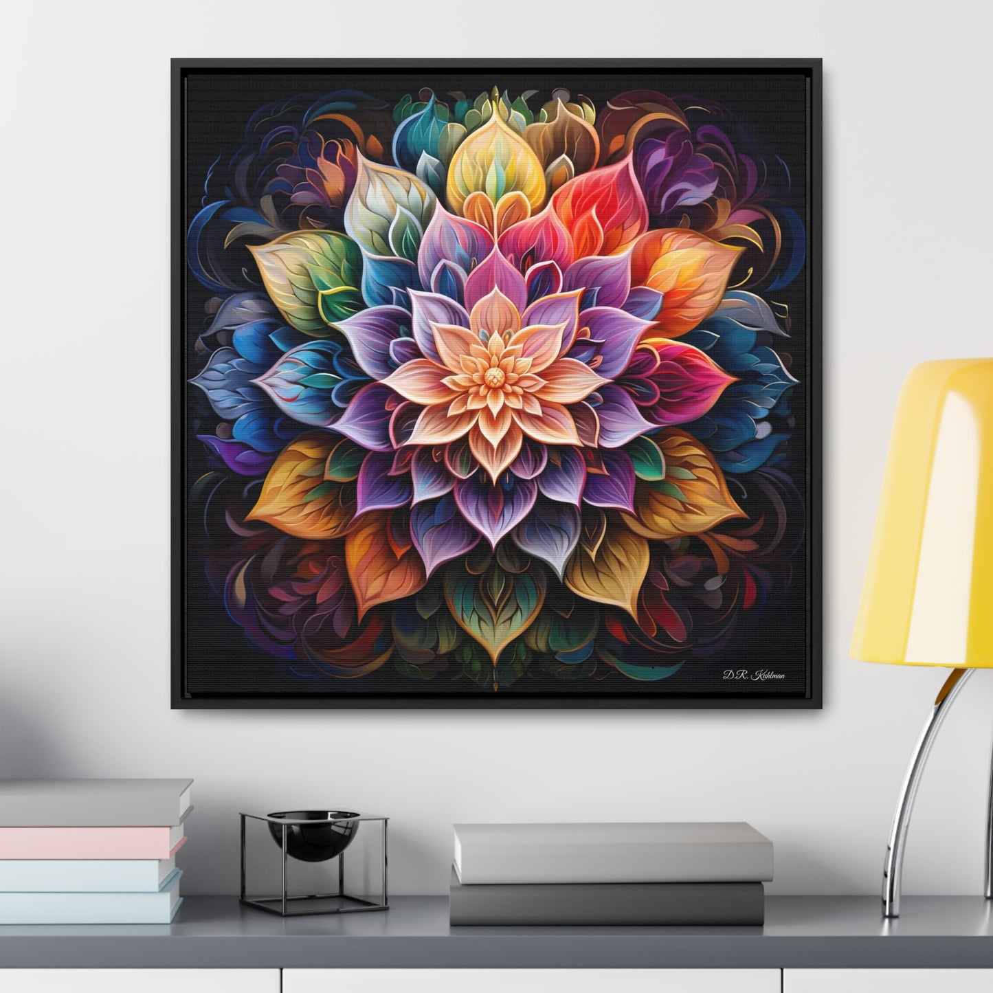 Lotus Mandala on Canvas