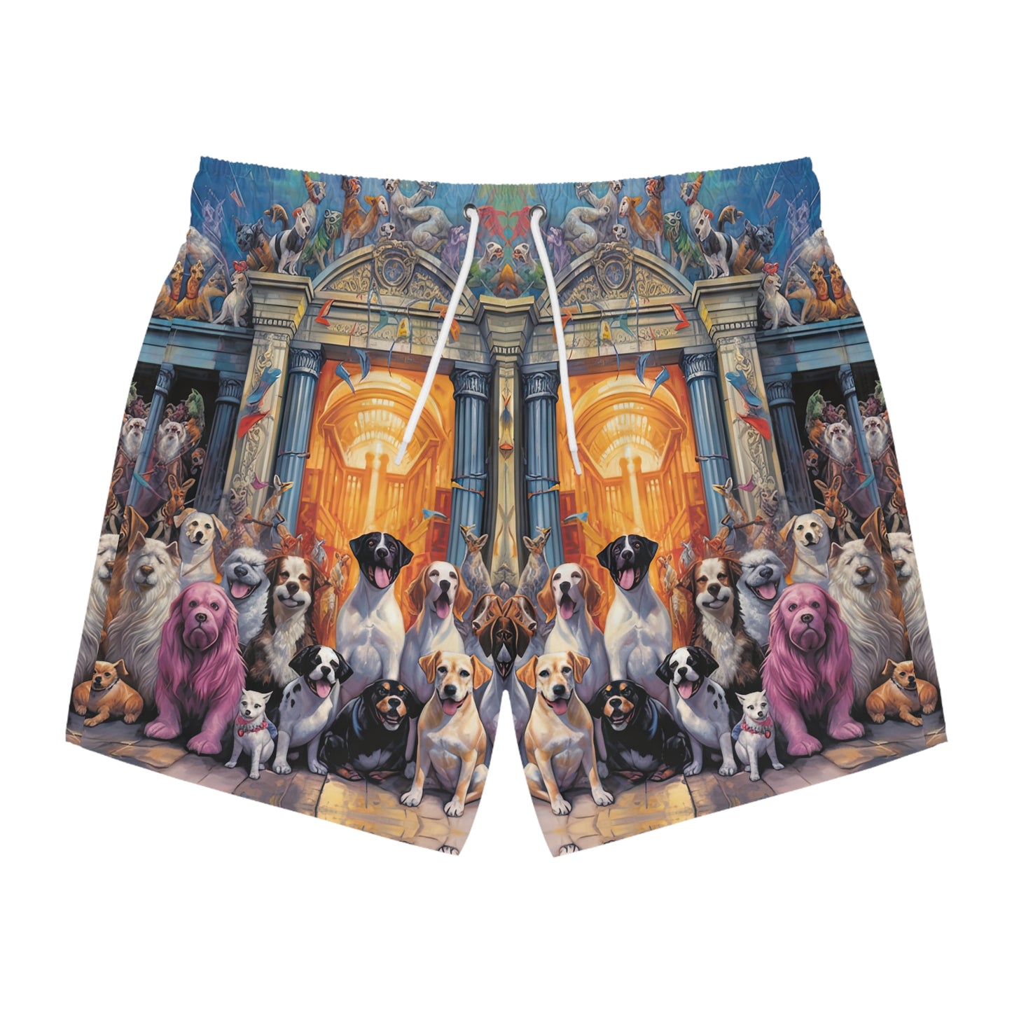 Welcome to the Pearly Gates - Artsy Swim Trunks