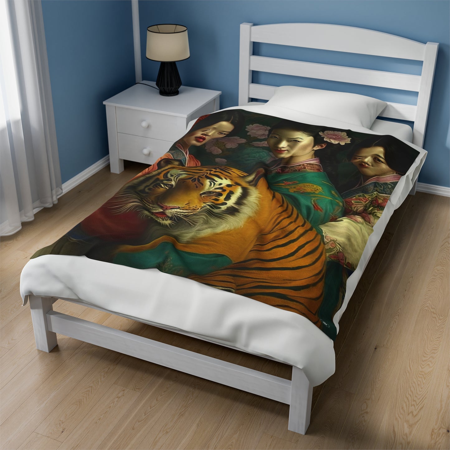 Tiger Girls - Artsy Throw Blanket