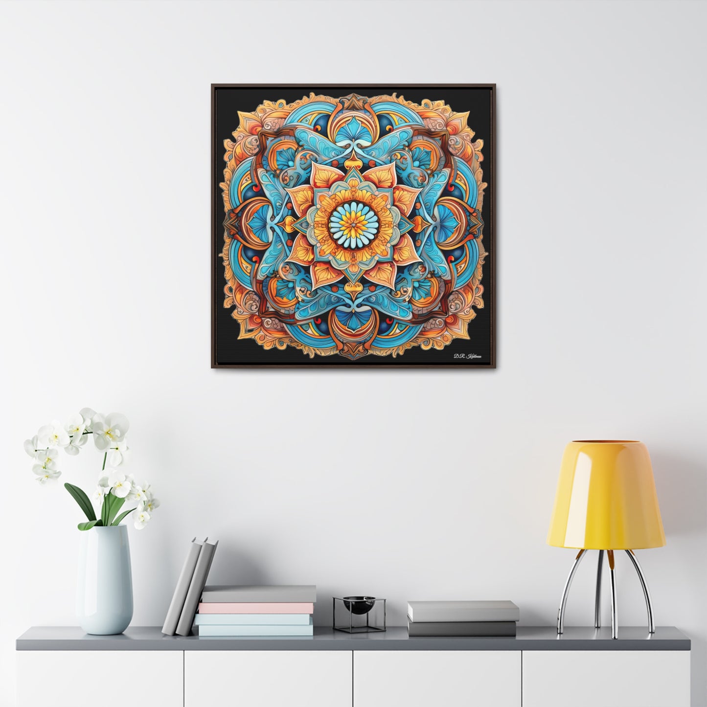 Winged Mandala on Canvas