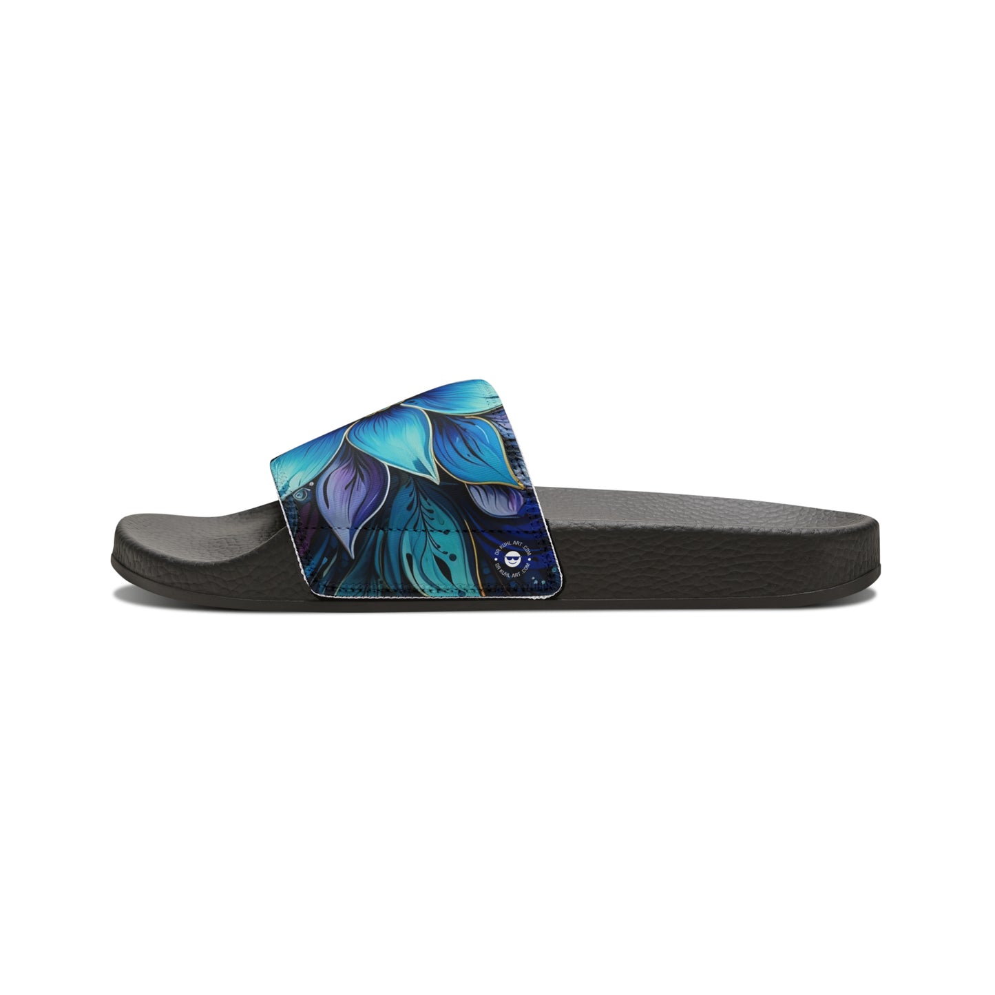 Blue Floral Mandala - Artsy Slides